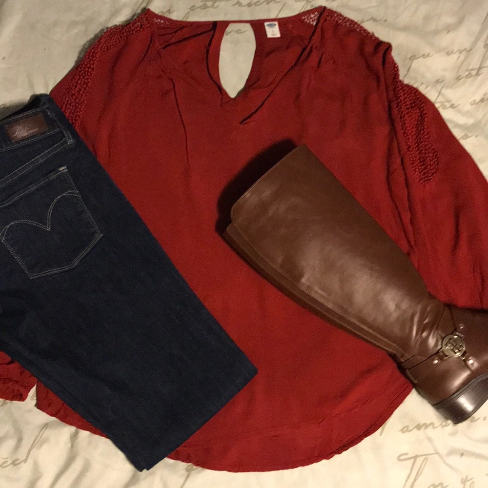 Maroon Old Navy Blouse